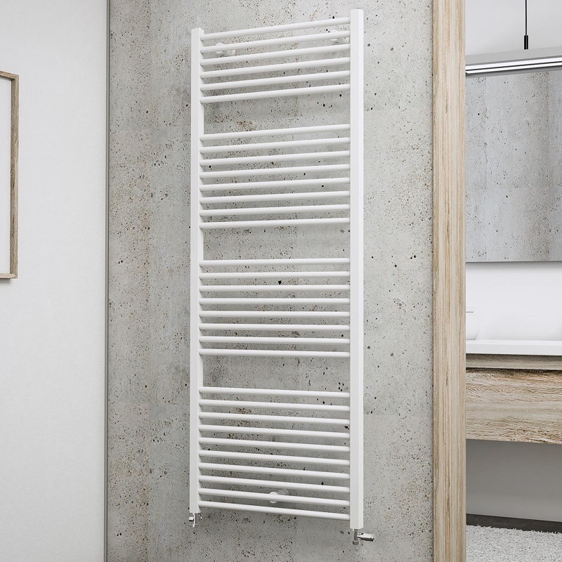 Wall-mounted bathroom radiator