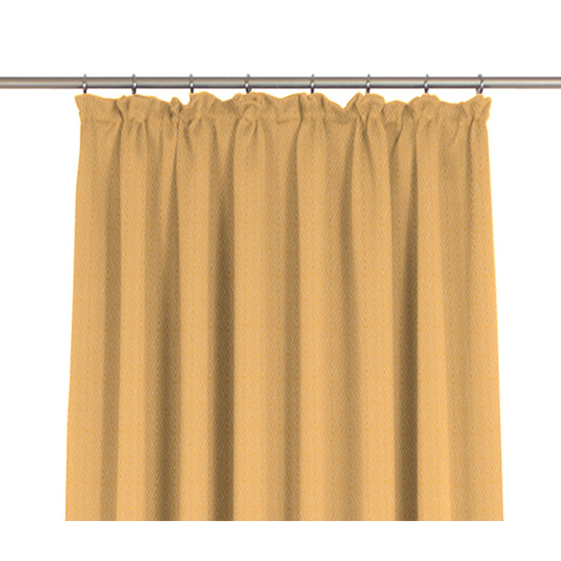 Salguero Pencil Pleat Opaque Curtain, Mango, 145cm Width x 225cm Drop