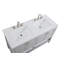 54 inch Double Bathroom Vanity in White-814282242