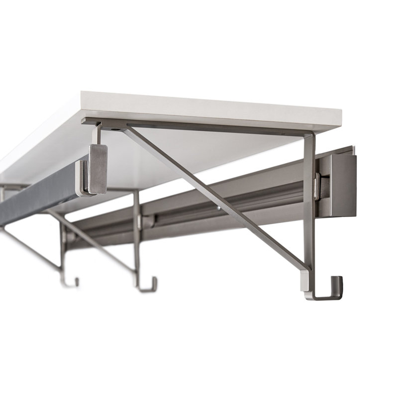 Single Shelf-Hang Closet System with Second Shelf (shelf only), White, 8.5"H x 32"W x 11.75"D