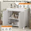 36" Complete Bath Vanity Set - Ceramic Sink With Storage Cabinet - Space-Saving Bathroom Organizer Solution