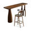 Ensemble de tables de bar 2 personnes en bois massif brun-noisette-701487579