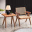 Chaise d'appoint naturelle et en bois pour un look intemporel dans l'espace de salle à manger élégant en bois beige