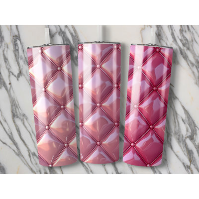 Choose Handmade Tumblers 591 mL Vacuum Insulated Stainless Steel (18/8) Travel Tumbler with Straw