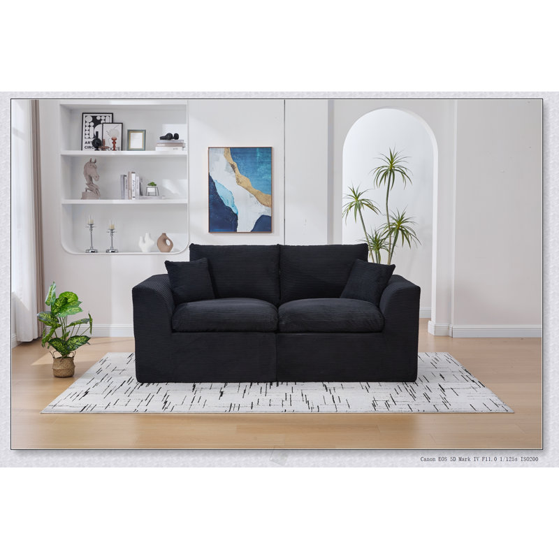 Canapé modulaire modulaire Cloud, canapé moderne et confortable avec housses de coussin amovibles pour un nettoyage facile