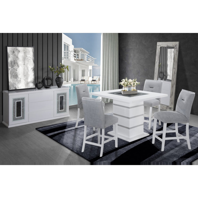 ARIYA DINING CHAIR, 2, White