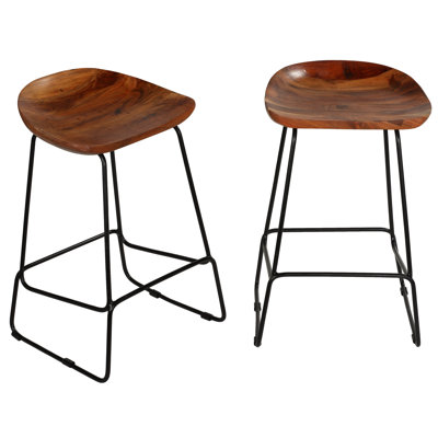 Tabouret en bois massif 30 po Bridgham