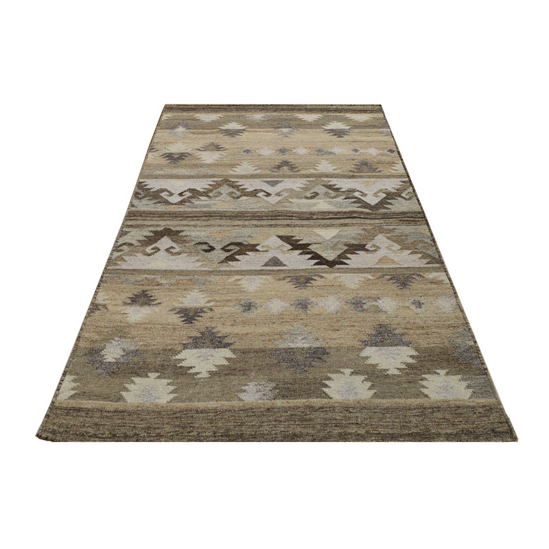 Southwestern Wool Hand Woven Area Rug, Rectangle 155 x 240cm