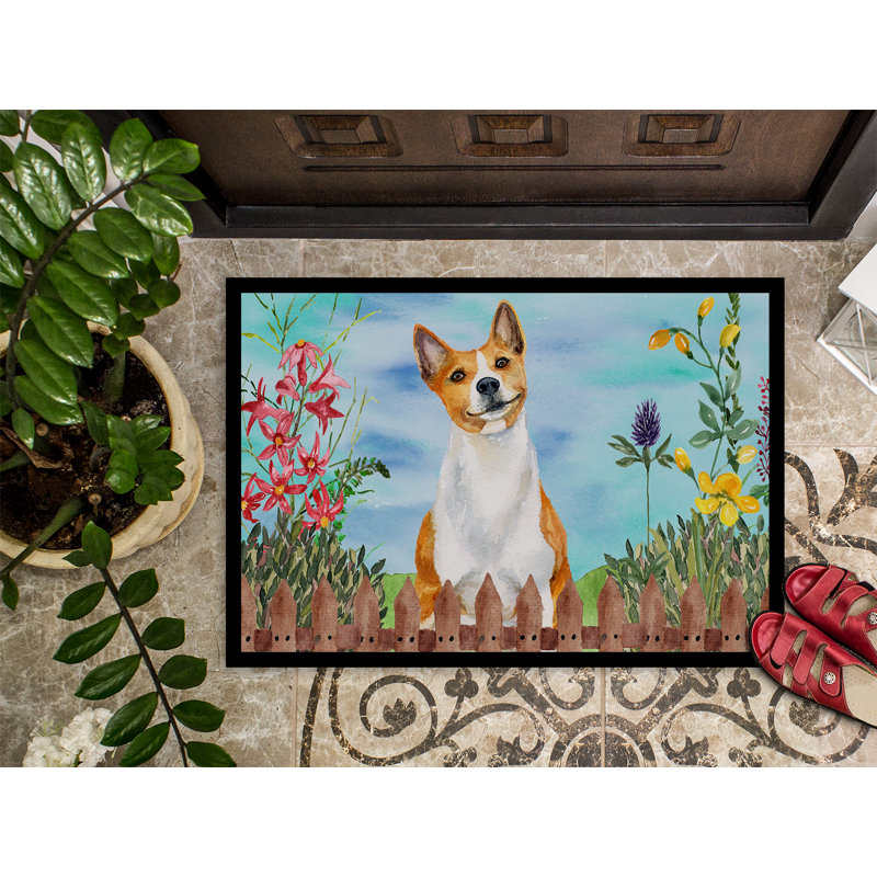 Tapis d'extérieur antidérapant Burniece, Rectangle 2 pi x 3 pi