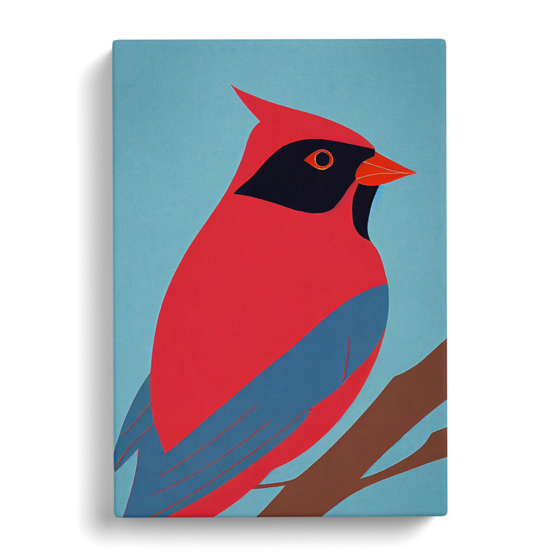 Cardinal Bird Vol.2 - Wrapped Canvas, 50cm H x 35cm W x 3cm D