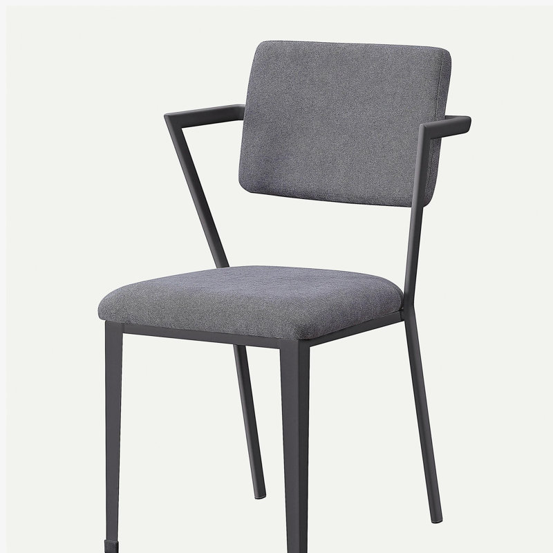 Grey open office chair