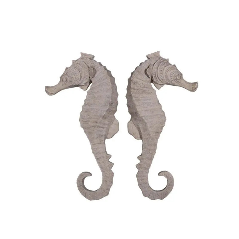 Large Seahorse Set Statues