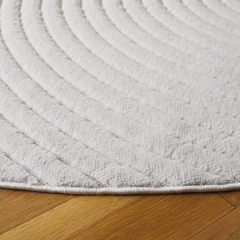 Alis Geometric Area Rug, Round 201 X 201cm