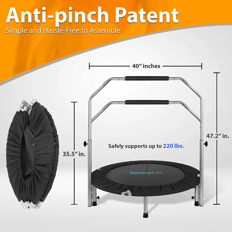 SereneLife Round Fitness Trampoline