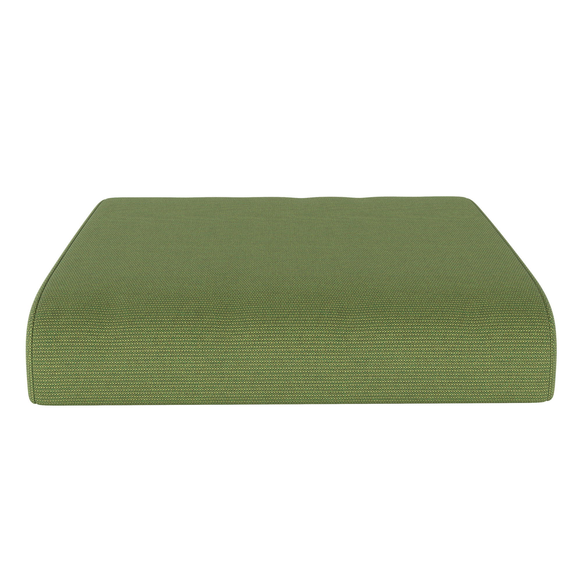 Sunbrella Outdoor Ottoman Cushion, Spectrum Cilantro Sunbrella® Plainweave, 4" H x 22" W x 20" D