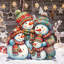 Figurine de bonhomme de neige