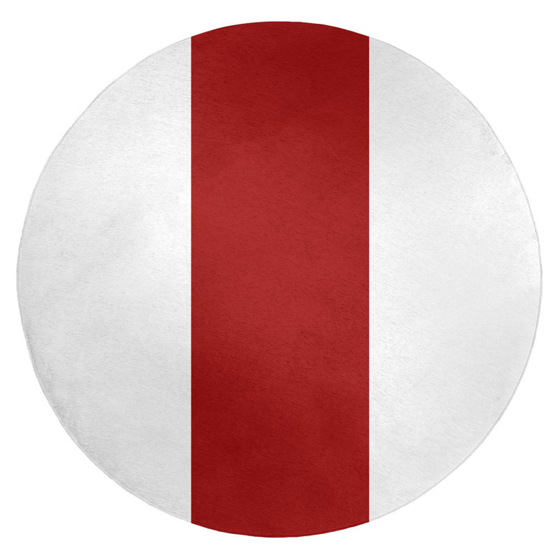 Tapis de zone rouge, Rond 5 pi