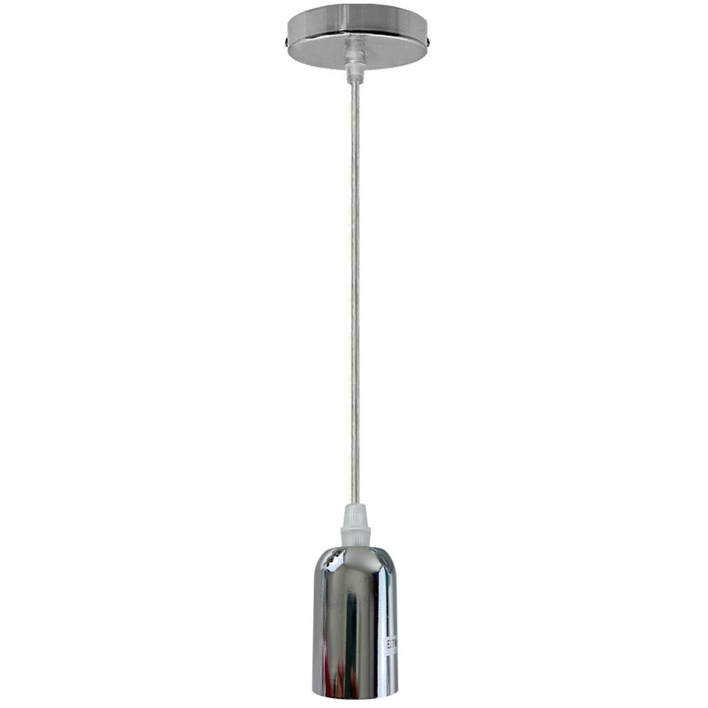 Aniston 1 - Light Bulb Pendant, Chrome
