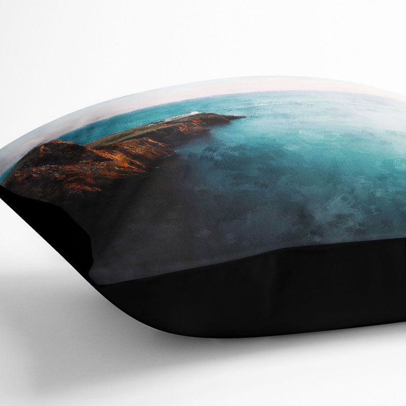 Square Cushion, 55cm H x 55cm W x 20cm D, Black