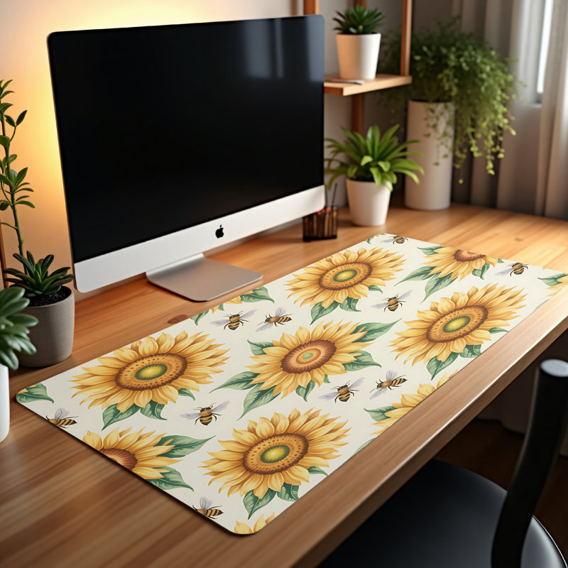 Polyester Desk Pad, 14.4x12.1