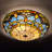 Wigston 3-Light 16" Tiffany flush mount ceiling light-317201035