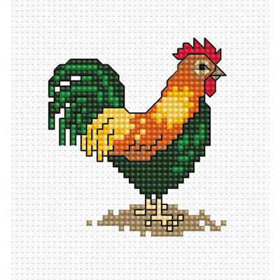 Trousse de point de croix « Coq compté » de Luca-S B018L