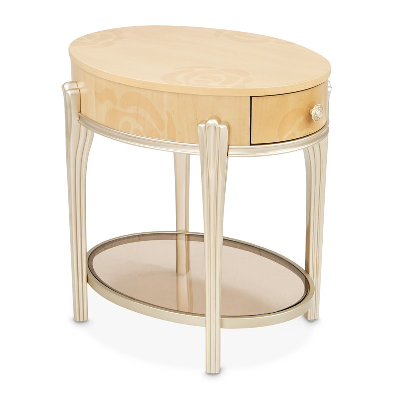 Camellia Field Caramel End Table
