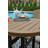 Chrisann Round Outdoor Bar Table Umbrella Hole , 45.13 " W 45.13 " D