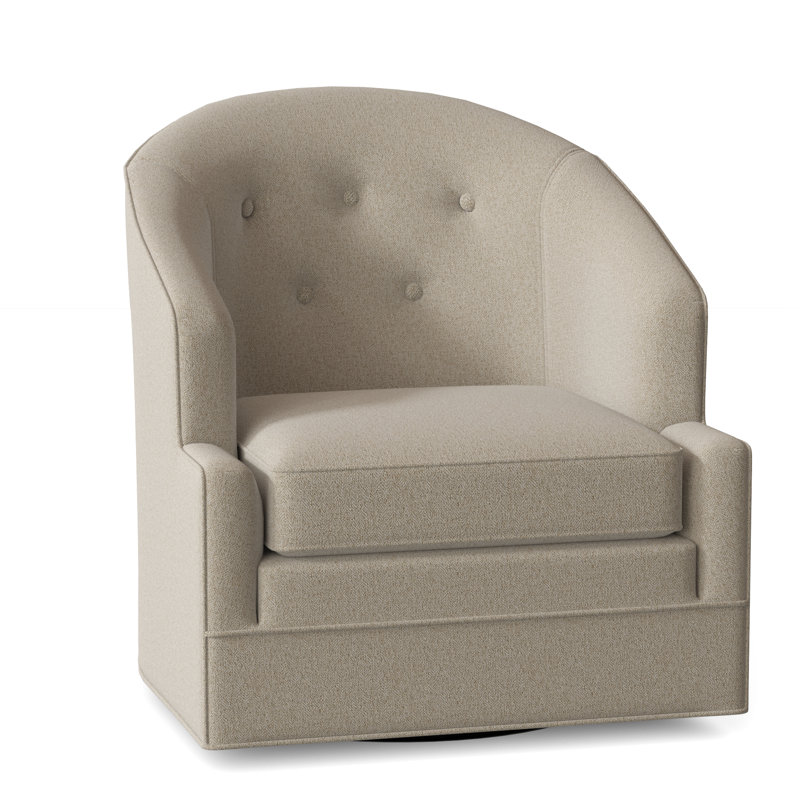 Bryson Swivel Tufted Armchair, Parchment (8794 70)