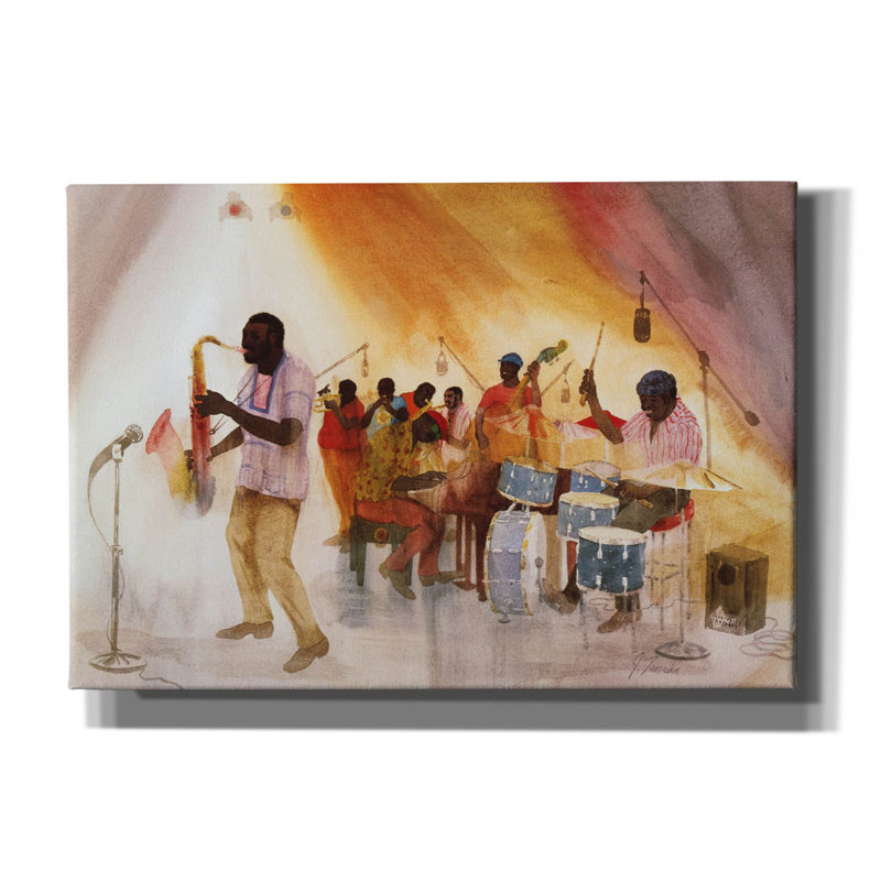 «Take The A Train» par Jim Tanaka, H 18 po x l 26 po x P 0,75 po