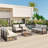 7-Piece Patio Conversational Sofa Set-1853710501