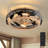 19.7”Ceiling Fan with Light, Lighting Kit Not Included-93632496