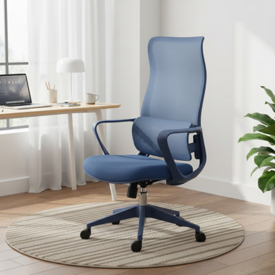 Fauteuil de direction moderne avec support lombaire à hauteur ajustable et base pivotante à accoudoirs réglables 3D pour salles de conférence