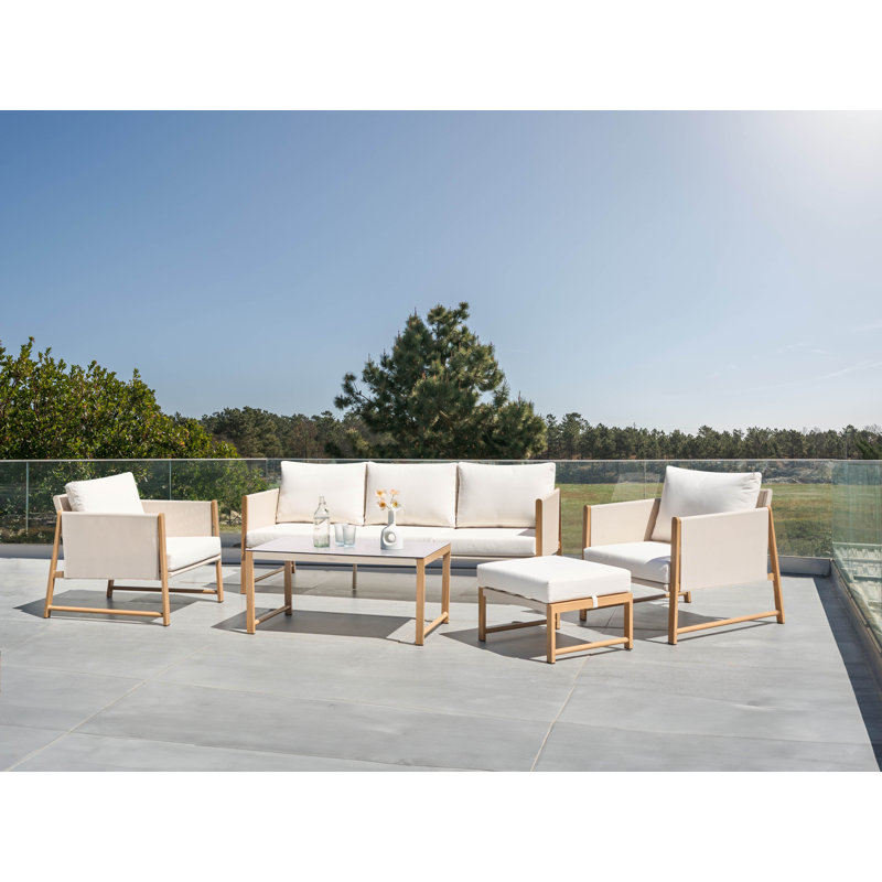 NOLA Wicker 5 - Person Garden Lounge Set with Cushions