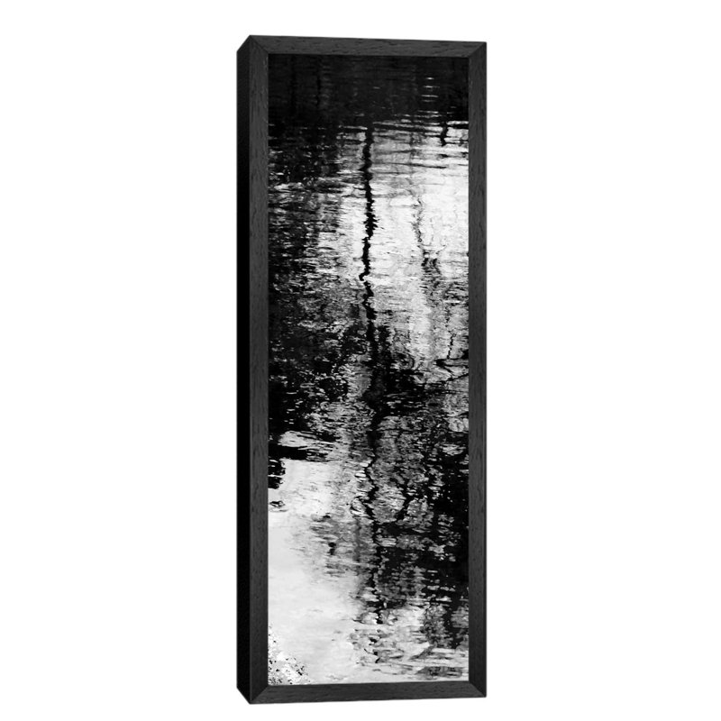 Reflecting Triptych II by Michael Barrett - Floater Frame Panoramic Painting on Canvas, 121.92 cm H x 40.64 cm W