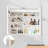 White Particleboard LED Mirror Cabinet With 2 USB