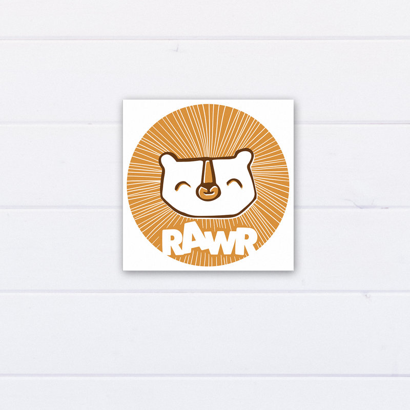 « baby lion rawr », art sur toile