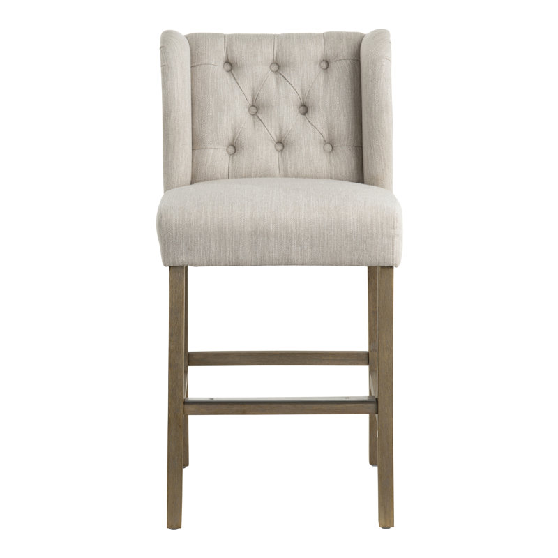 Set Of 2 Upholstered Counter Stools