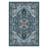 5'X7' Washable Area Rug with Non-Slip Rubber Backing Blue-122568110-118105528