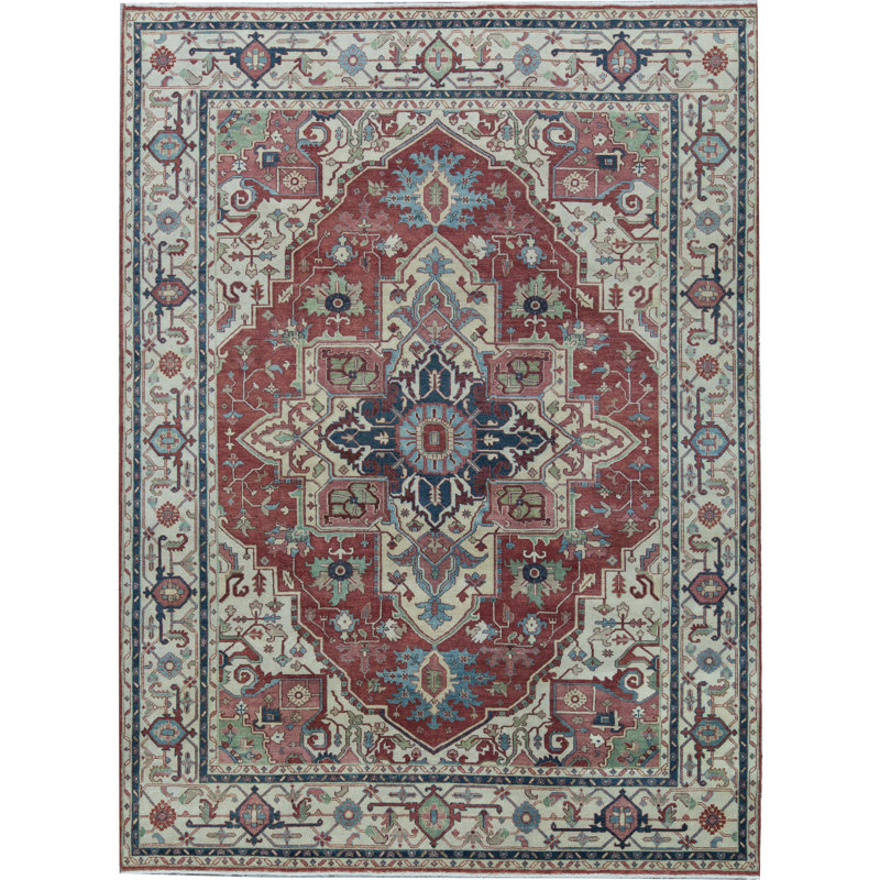 Wool Oriental Area Rug, Rectangle 8'11" x 11'11"