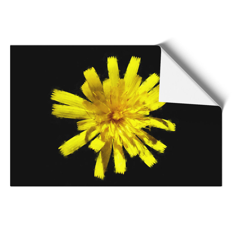 Yellow Flower Painting - Frameless Print, 30cm H x 42cm W x 0.1cm D