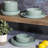 Gibson Home Canyon Crest 12-Piece Stackable Matte Melamine Dinnerware Set-72615068