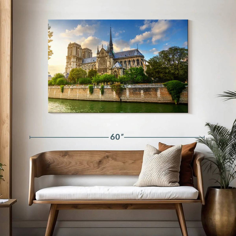 Ravi Notre Dame By The River, 32" H x 48" W