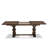 9 Piece Table Set consists A Wood Dining Table and 8 Black Textured Polyester Fabric Parson Dining Chairs, Distressed Jacobean-2047597904