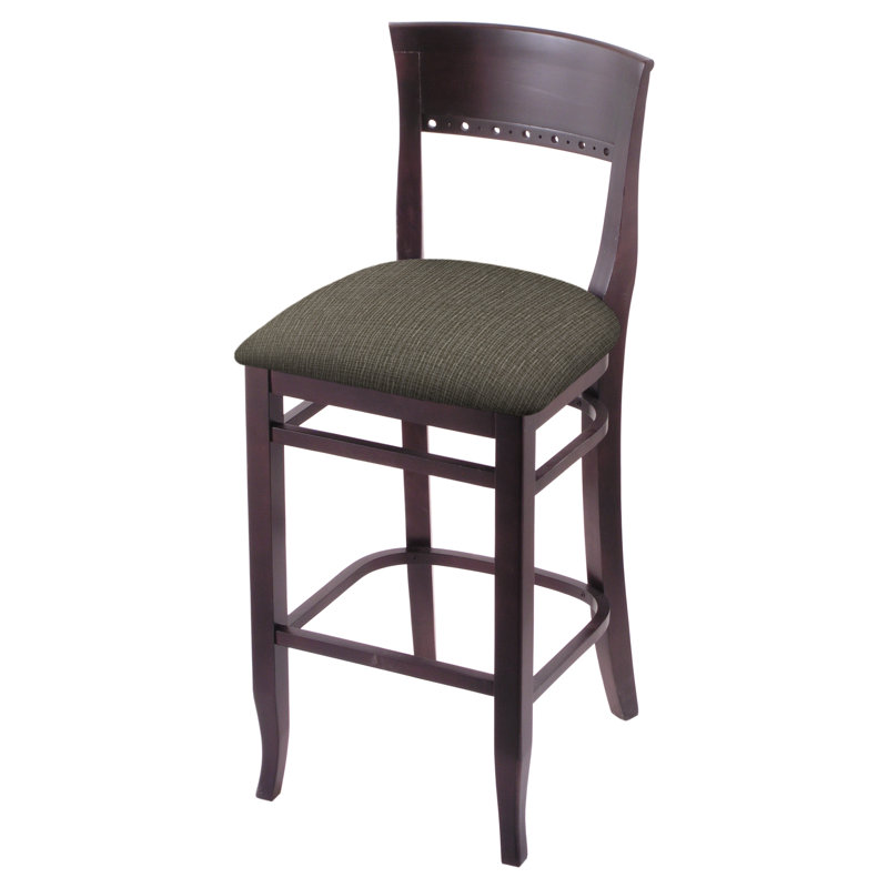 Tabouret 30 ", Cerisier foncé, Calice graphique, Tabouret de comptoir (siège d'une hauteur de 25 p