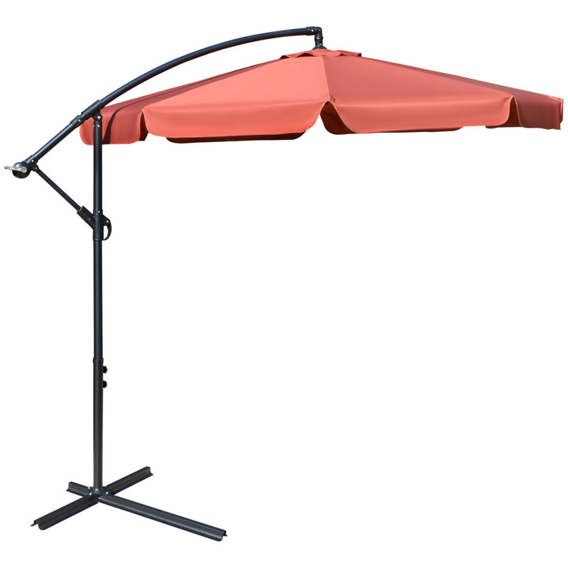 265cm Cantilever Parasol, Red