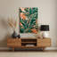 Abstrait floral 35, art mural en métal orange-655926975