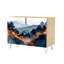 Buffet Buffet avec rangement Misty Pine Corridor Aquarelle avec 2 portes pour le salon et la cuisine