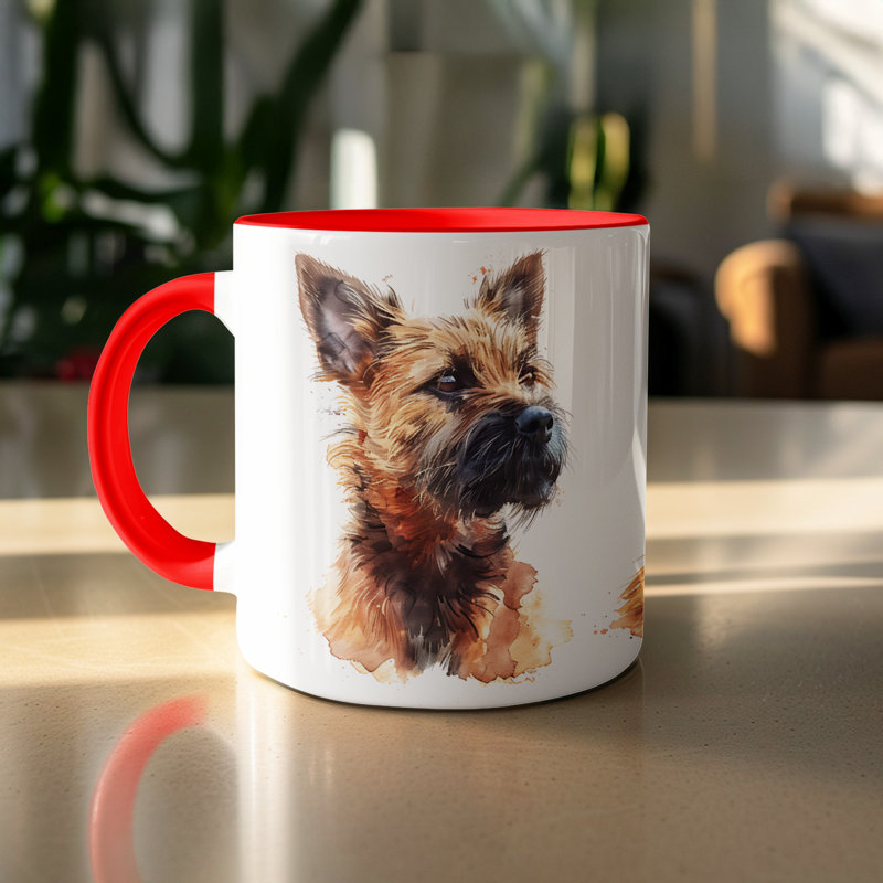 Ceramic Coffee Mug, 2, Red