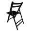 4 chaises pliantes en bois massif - noir, siège à lattes confortable, pour l'intérieur / extérieur, peu encombrant, solide, capacité de poids de 220 lb (4) avec siège pour le confort et toutes les occasions,-1828727621
